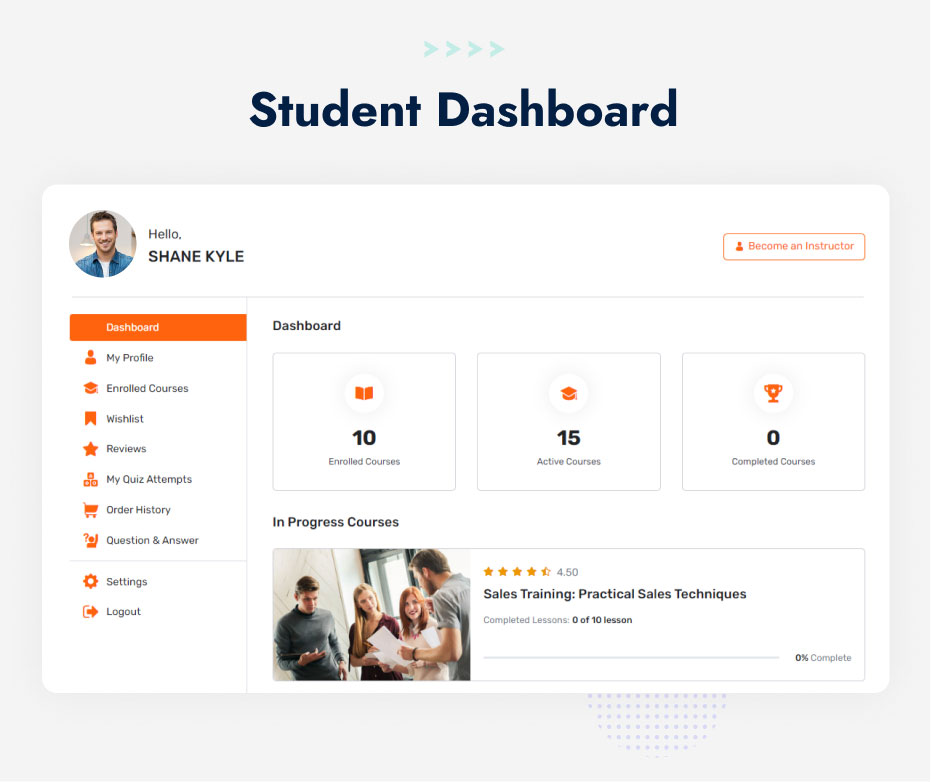 Student dashboard